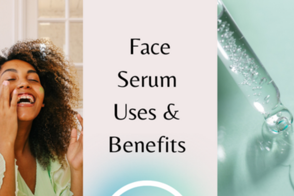 Women showing about face serums benefits, uses