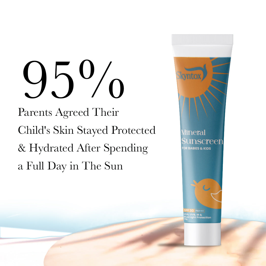 Skyntox Mineral Sunscreen for Babies & Kids | SPF 30 PA+++ - Pack of 3