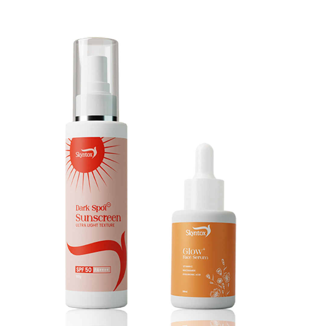 Glowing skin combo pack - Sunscreen + Serum