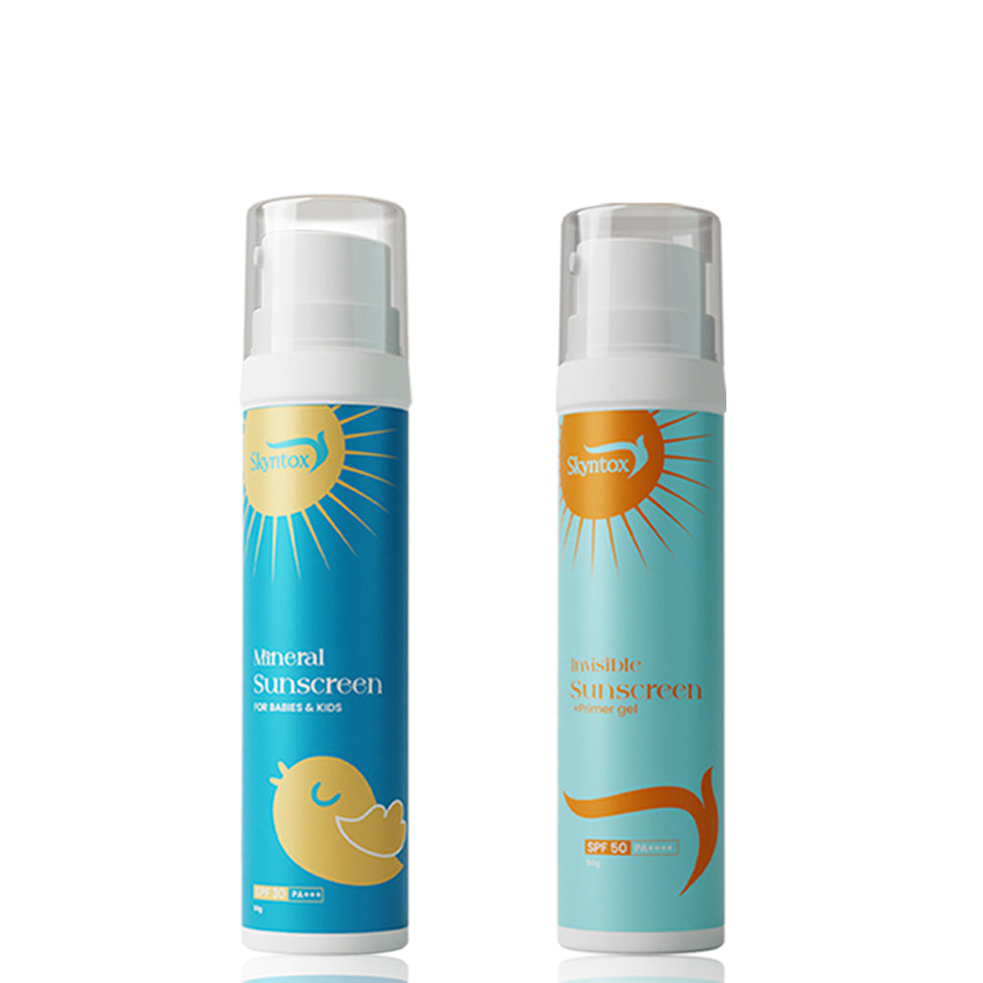 Combo Pack: Sunscreen for Mother & Kids Sun protection