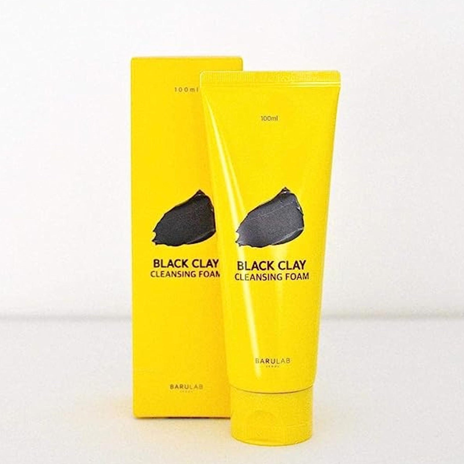 Barulab Korean Black Clay Cleansing Foam | 2 in 1 Korean Mask Pack & Face Wash