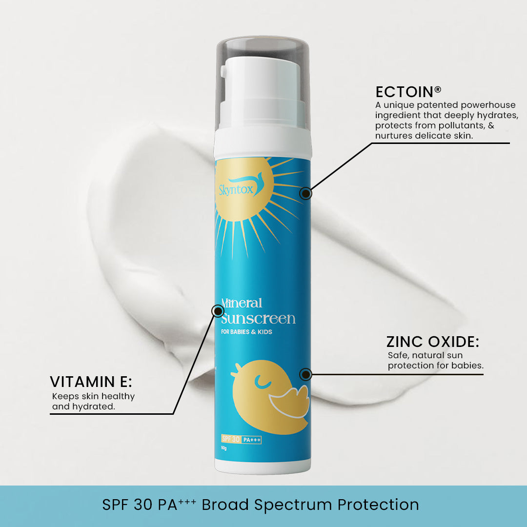 Skyntox Mineral Sunscreen for Babies & Kids | SPF 30 PA+++